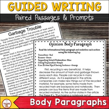 Preview of BEST Text Based Writing | Body Paragraphs