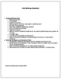 FSA Writing Checklist