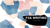 FSA Writing Commentary Types with Sentence Starters