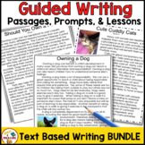 Writing 4th and 5th Grade Guided Text Based Writing Lesson
