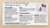 FSA Writing Informative Essay - Rubrics, Examples, and Gro