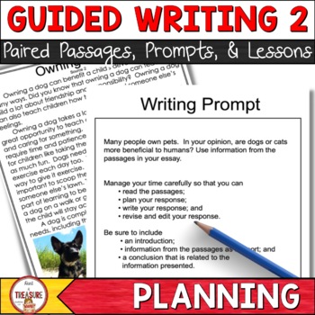 Preview of BEST Text Based Writing | Planning and Understanding Prompts | Set 2