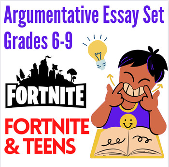 Preview of FSA Writing Prep: FORTNITE Argumentative/Persuasive Essay Set (Grades 6-9)