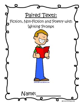 Preview of FSA and PARCC Paired Text:  Fiction, Non-fiction, Poetry, Writing Prompt