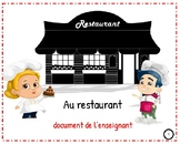 FSL Authentic Tasks/Tâches authentiques:  au restaurant