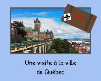 Preview of FSL Authentic Tasks: planifie un voyage à la ville de Québec (Google Slides)