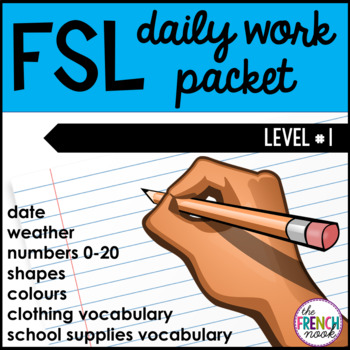 Preview of FSL daily work packet level 1