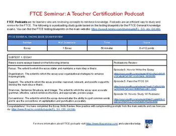 Preview of FTCE Podcast Study Bundle