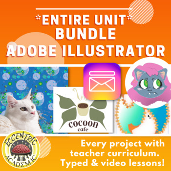Preview of FULL Adobe Illustrator Lessons PROJECT BUNDLE