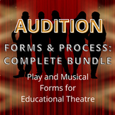 Audition Process Bundle - Extra-Curricular Theatre Play an