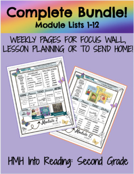 Preview of FULL BUNDLE! HMH Into Reading 2nd Grade Weekly Focus Wall Printout/Newsletter