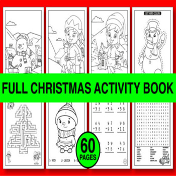 Preview of FULL CHRISTMAS ACTIVITY BOOK for KIDS