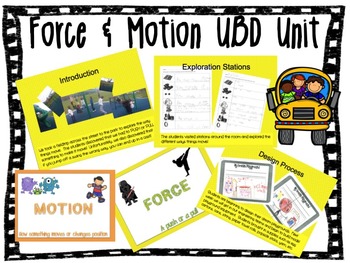 Preview of Force & Motion UBD Unit/Lesson Plans (Classroom Ready)