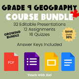 FULL Grade 9 Canadian Geography Course Bundle - Geo Lesson