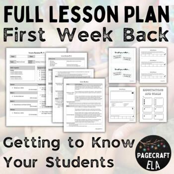 Preview of FULL LESSON PLAN | Getting To Know You | Back to School | First Week