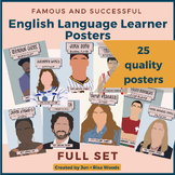 FULL SET- All 25 Successful/Famous English Learner (ELL) Posters