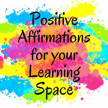 Preview of FULL SET - Positive Affirmations - 42 Affirmations for Your Classroom! - Bright