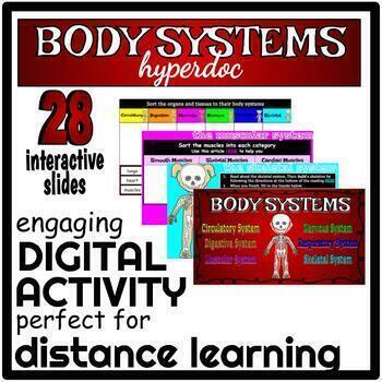 Preview of FULL VERSION Body Systems Hyperdoc - DISTANCE & ONLINE LEARNING