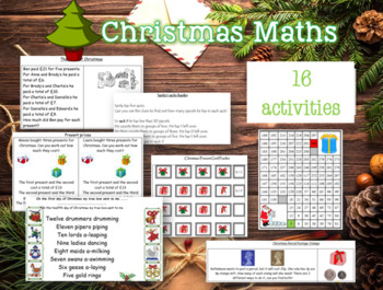 Preview of CHRISTMAS MATHS - 16 Activities and Flipchart