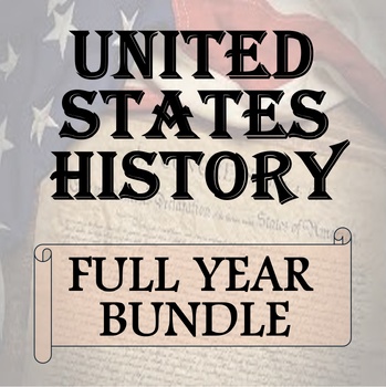 Preview of FULL YEAR BUNDLE: UNITED STATES HISTORY