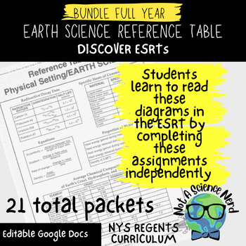 Preview of FULL YEAR DISCOVER ESRTs FOR REGENTS EARTH SCIENCE