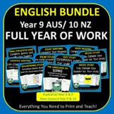 FULL YEAR ENGLISH PROGRAM Year 9 Year 10 BUNDLE Australia 