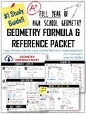 FULL YEAR GEOMETRY FORMULA & REFERENCE PACKET (EOC/TEST PREP)