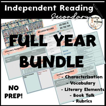 Preview of FULL YEAR INDEPENDENT READING PROGRAM - ANY Novel Study - Digital Resource
