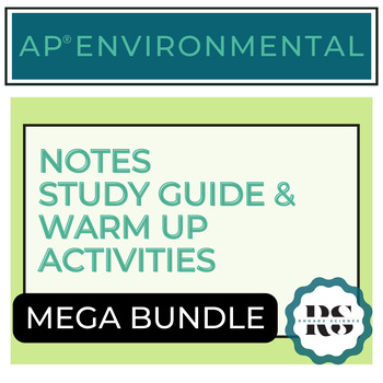 Preview of FULL YEAR NOTES & REVIEW ACTIVITIES BUNDLE for AP Environmental Science (APES)