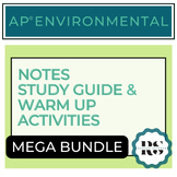 FULL YEAR NOTES & REVIEW ACTIVITIES BUNDLE for AP Environm