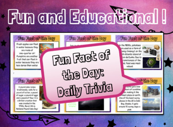 Preview of FULL YEAR of Daily Trivia: Fun and Educational Facts with Videos!