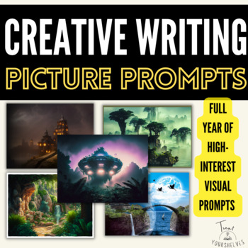 Preview of FULL YEAR of Picture Prompts for Creative Writing | Weekly Visual Prompts