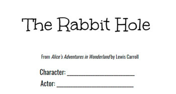 Preview of FULL script with reproduction rights - "The Rabbit Hole" (Alice in Wonderland)