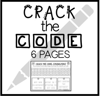 Preview of FUN ACTIVITY- Crack the Code