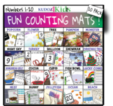 FUN COUNTING MATS 20 pack BUNDLE ❤️ count 1-20!