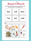 FUN CVC Word Family ED Worksheet Lift Flap Phonics Read Cu