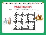 FUN Christmas Maze Joseph & Mary to Bethlehem Medium Diffi