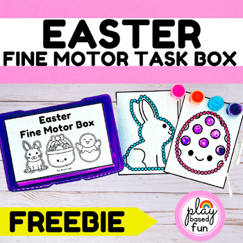 Preview of FUN DOT TO DOT EASTER CRAFT, FINE MOTOR TASK BOXES, SPECIAL EDUCATION TASK CARDS