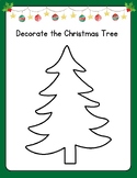 FUN! Decorate the Christmas Tree Printable Activity - Colo