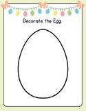 FUN Decorate the Egg Easter Printable Coloring Crafts Acti