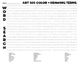 FUN & EASY Word Search: Art Terms- Color Theory, Drawing, 
