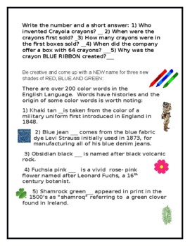 Crayola Crayons History - Fun Facts About Crayola Crayons