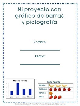 Bar Graph Pictograph Spanish Project Proyecto Grafico De Barras Y