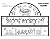 FUN! Happy Birthday Jesus Party Printable Hat Craft Christ