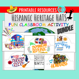 HISPANIC HERITAGE COLOMBIA HATS | COLOR CUT AND PASTE HAT ACTIVITY | MAKE  HATS