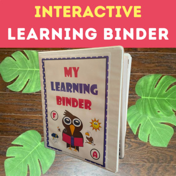Preview of FUN & INTERACTIVE Girl's Learning Binder for Preschoolers & Toddlers
