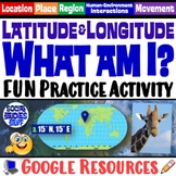 FUN Latitude Longitude Practice Activity | Geography Locat