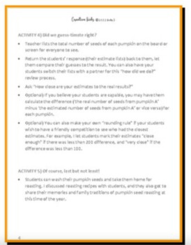 Preview of FUN MATH INQUIRY PROJECT 5 Activities with Pumpkins (GRADES 3-8) Non-spooky
