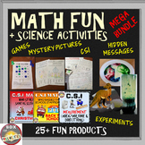 FUN MATH MEGA BUNDLE + SCIENCE ACTIVITIES: CSI, games, exp