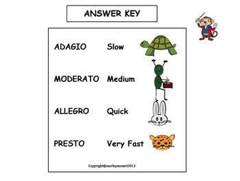 music math level 1 answer key